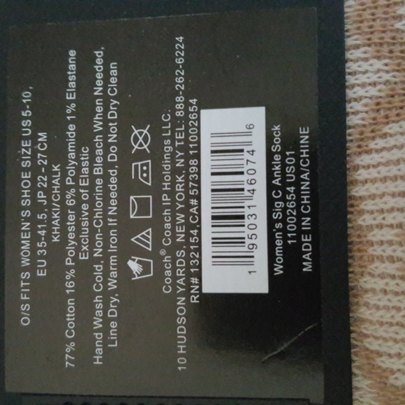 COACH SIGNATURE SOCKS - Picture 5 of 7